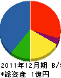 平山工務所 貸借対照表 2011年12月期