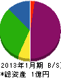 中村ポンプ 貸借対照表 2013年1月期