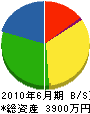 小田嶋設備工業 貸借対照表 2010年6月期
