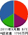アートネオン電飾社 貸借対照表 2011年9月期