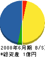 大松建設 貸借対照表 2008年6月期