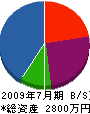 東総緑地 貸借対照表 2009年7月期