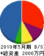堀田建設 貸借対照表 2010年5月期