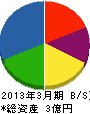 佐藤工業 貸借対照表 2013年3月期