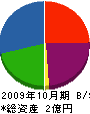 岡崎＊鋼陸運 貸借対照表 2009年10月期