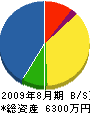 横山電気 貸借対照表 2009年8月期