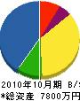 中川工業 貸借対照表 2010年10月期