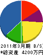 永松新昭園 貸借対照表 2011年3月期
