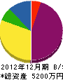田中ガラス工業 貸借対照表 2012年12月期