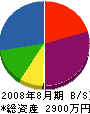 大江工務店 貸借対照表 2008年8月期