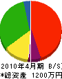 丸源湯目産業 貸借対照表 2010年4月期