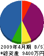 ＊田塗装工業 貸借対照表 2009年4月期