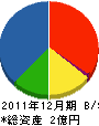 堀田建設 貸借対照表 2011年12月期