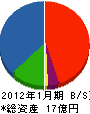 武田 貸借対照表 2012年1月期