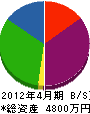 澤田組 貸借対照表 2012年4月期