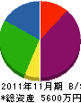 安田建設 貸借対照表 2011年11月期