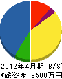 田部井電気 貸借対照表 2012年4月期