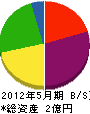 長香コーポレーション 貸借対照表 2012年5月期