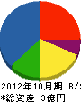 美山建設 貸借対照表 2012年10月期