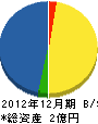 佐藤建設工業 貸借対照表 2012年12月期