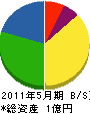 藤本工務店 貸借対照表 2011年5月期
