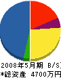 宍道工業 貸借対照表 2008年5月期