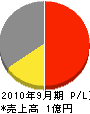 九重 損益計算書 2010年9月期 九重 損益計算書 2010年9月期