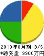 山崎土建 貸借対照表 2010年8月期