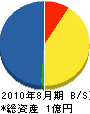 阪本組 貸借対照表 2010年8月期