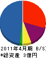 東京装建 貸借対照表 2011年4月期