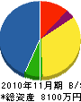 阪奈電設 貸借対照表 2010年11月期