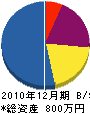 川島建設 貸借対照表 2010年12月期