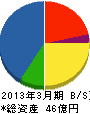 京阪エンジニアリングサービス 貸借対照表 2013年3月期