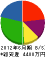 濱村組 貸借対照表 2012年6月期
