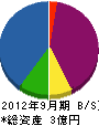 トオヤマ 貸借対照表 2012年9月期