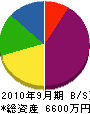 早川工業 貸借対照表 2010年9月期