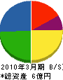 川南ファシリティズ 貸借対照表 2010年3月期