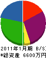 堀川組 貸借対照表 2011年1月期