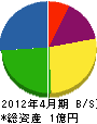大亜通信工業 貸借対照表 2012年4月期