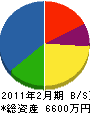 坂井電設 貸借対照表 2011年2月期