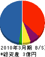 陽気堂 貸借対照表 2010年3月期