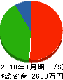 佐久組 貸借対照表 2010年1月期
