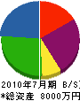 たべい 貸借対照表 2010年7月期