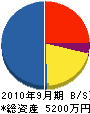 功証 貸借対照表 2010年9月期