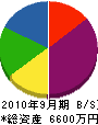 池田興業 貸借対照表 2010年9月期