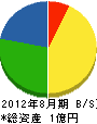 中京音機 貸借対照表 2012年8月期