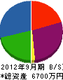 井ノ岬環境センター 貸借対照表 2012年9月期