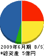 本田建設 貸借対照表 2009年6月期