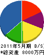 永井水道設備 貸借対照表 2011年5月期