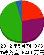 岩元組 貸借対照表 2012年5月期